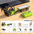 1: 64 Mini Remote Forklift Set, Lighting and Music, Durable Alloy Material, Supports APP Mobile Connection, Halloween Gift