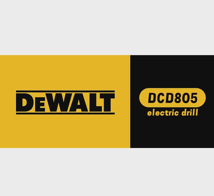 DEWALT DCD805 20V Power Tools Brushless Impact Drill Cordless Electric Screwdriver Multi-Function Hand Drill